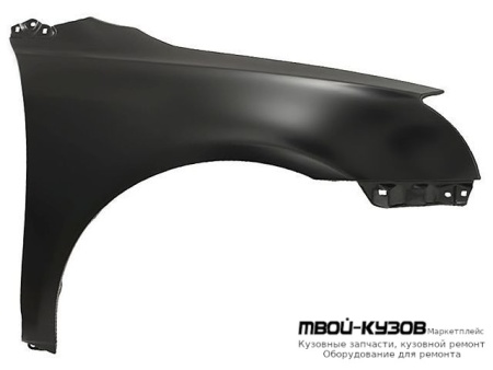 КРЫЛО ПЕРЕДНИЙ ПРАВАЯ СТОРОНА БЕЗ ОТВ ПОД ПОВТОРИТЕЛЬ (ТАЙВАНЬ) для Toyota AVENSIS (2003-2007)