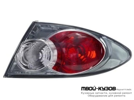 ФОНАРЬ ЗАДНИЙ ВНЕШНИЙ ПРАВАЯ СТОРОНА (СЕДАН) (ХЭТЧБЭК) ВНУТРИ (DEPO) ЧЁРНЫЙ для Mazda 6 (2002-2007)