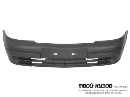 БАМПЕР ПЕРЕДНИЙ БЕЗ ОТВЕРСТИЙ ПОД ПРОТИВОТУМАННЫЕ ФАРЫ ГРУНТ (ТАЙВАНЬ) для Opel ASTRA (03.1998 - 2003)