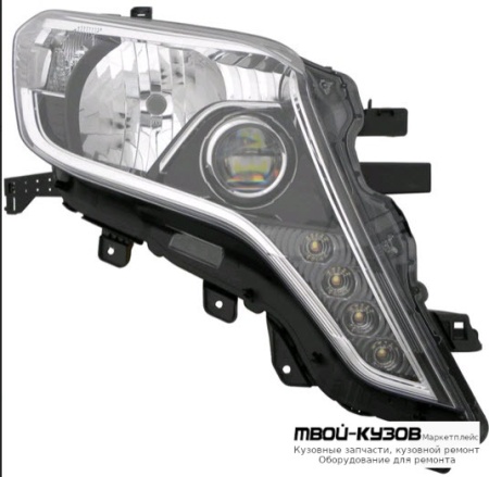ФАРА ЛЕВАЯ + ПРАВАЯ (КОМПЛЕКТ) ТЮНИНГ ЛИНЗОВАННАЯ С ДИОД (EAGLE EYES) ВНУТРИ ЧЁРНЫЙ для Toyota LANDCRUISER PRADO 150 (2009-2017)