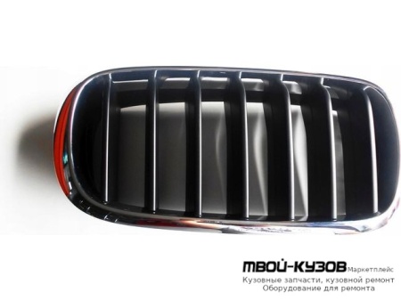 РЕШЕТКА РАДИАТОРА ПРАВАЯ СТОРОНА ХРОМ ЧЁРНЫЙ (ТАЙВАНЬ) для BMW F15 X5 (2013-)