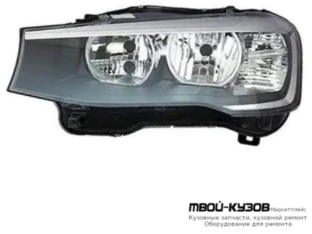 ФАРА ЛЕВАЯ СТОРОНА С КОРРЕКТОР ВНУТРИ ЧЁРНЫЙ (DEPO) для BMW F25 X3 (2011-)