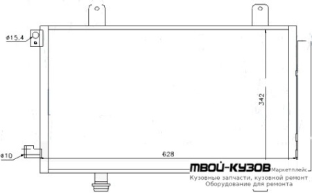 SX-4 КОНДЕНСАТОР КОНДИЦИОНЕРА (см.каталог) для Suzuki SX-4 (2006-)