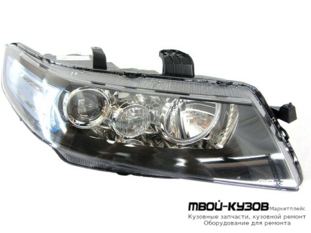 ФАРА ПРАВАЯ СТОРОНА ПОД КОРРЕКТОР ВНУТРИ (DEPO) ЧЁРНЫЙ для Honda ACCORD CL / CM (02.2003-) ЕВРОПА