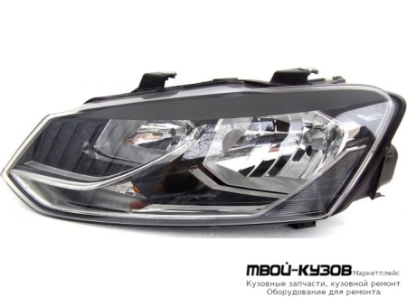 ФАРА ЛЕВАЯ СТОРОНА С КОРРЕКТОР (СЕДАН) (DEPO) для Volkswagen POLO (09.2010 - 2020)