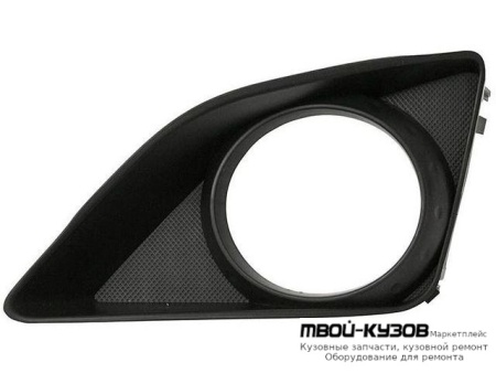 РЕШЕТКА БАМПЕРА ПЕРЕДНИЙ ПРАВАЯ СТОРОНА С ОТВЕРСТИЯМИ ПОД ПРОТИВОТУМАННЫЕ ФАРЫ (ТАЙВАНЬ) для Toyota COROLLA E150 (2006-) СЕДАН