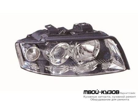ФАРА ПРАВАЯ СТОРОНА ПОД КОРРЕКТОР (DEPO) для Audi A4 (02.2001 - 2004)