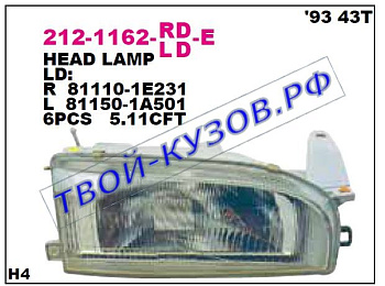 corolla фара левая (лифтбэк) 212-1162L-LD-E