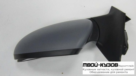ЗЕРКАЛО ЛЕВАЯ СТОРОНА ЭЛЕКТР БЕЗ ПОДОГРЕВОМ (ASPHERICAL) ГРУНТ (КИТАЙ) для Chevrolet CRUZE (2009-)
