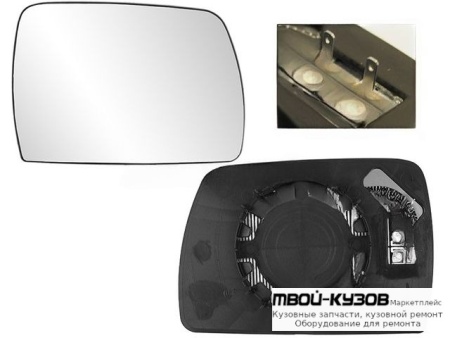 СТЕКЛО ЗЕРКАЛА ПРАВАЯ СТОРОНА ЭЛЕКТР С ПОДОГРЕВОМ (ASPHERICAL) (ТАЙВАНЬ) для BMW E83 X3 (01.2004-)