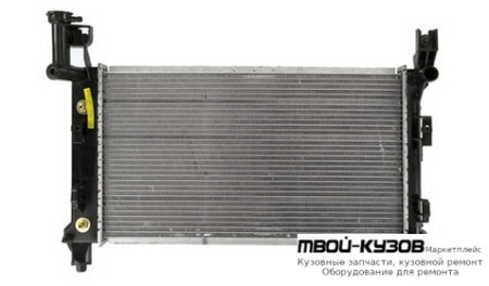 РАДИАТОР ОХЛАЖДЕНИЯ AT 3 (2 ряд) ГОРЛОВИН СЛЕВАЯ СТОРОНАА для Plymouth VOYAGER / DODGE CARAVAN (1991-1995)