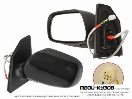 ЗЕРКАЛО ЛЕВАЯ СТОРОНА ЭЛЕКТР БЕЗ ПОДОГРЕВОМ (КИТАЙ) для Toyota COROLLA DE120 / ZE120 (2002-) СЕДАН / УНИВЕРСАЛ, Toyota COROLLA DE120 / ZE120 (2002-) ХЭТЧБЭК