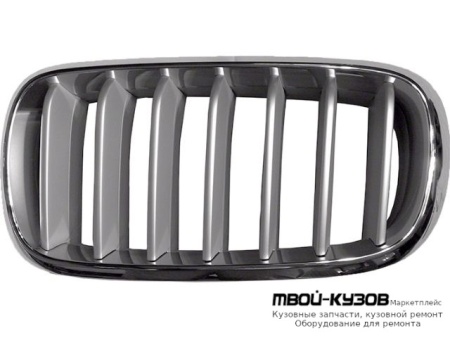 РЕШЕТКА РАДИАТОРА ЛЕВАЯ СТОРОНА ХРОМ ТИТАН (ТАЙВАНЬ) для BMW F15 X5 (2013-)