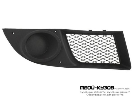 РЕШЕТКА БАМПЕРА ПЕРЕДНИЙ ПРАВАЯ СТОРОНА БЕЗ ОТВЕРСТИЙ ПОД ПРОТИВОТУМАННЫЕ ФАРЫ (ИТАЛИЯ) для Fiat DOBLO (2006-)