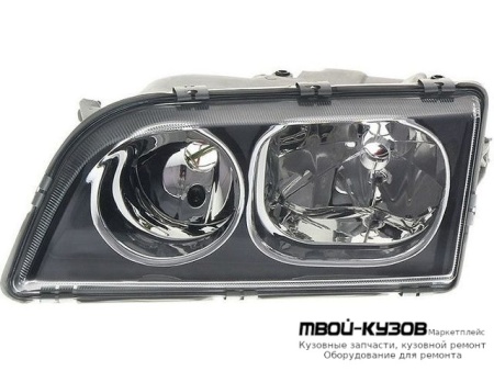 ФАРА ЛЕВАЯ СТОРОНА ПОД КОРРЕКТОР ВНУТРИ (DEPO) ЧЁРНЫЙ для Volvo S40 / V40 (1996-)