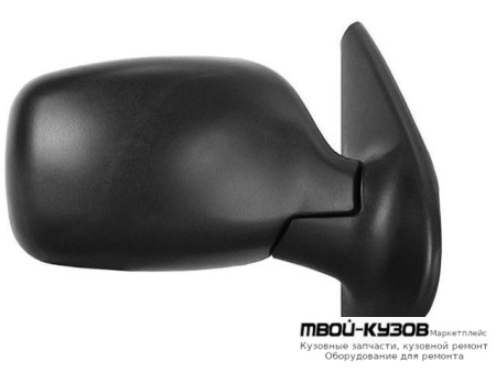 ЗЕРКАЛО ПРАВАЯ СТОРОНА МЕХАН С ТРОСИК (ASPHERICAL) (ТАЙВАНЬ) для Renault KANGOO (2003-2008)