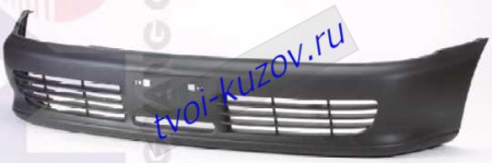 LANCER БАМПЕР передний без отверстий под противотуманки (СЕДАН) черного цвета