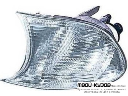 УКАЗ.ПОВОРОТА УГЛОВОЙ ЛЕВАЯ СТОРОНА (DEPO) БЕЛЫЙ для BMW E46 КУПЕ (10.1998 - 03.2003) (2003-2006)