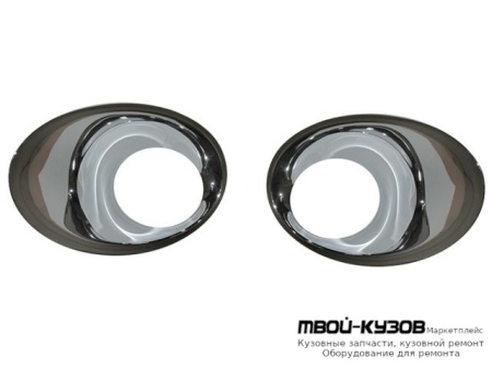 МОЛДИНГ РЕШЕТКИ БАМПЕРА ЛЕВАЯ + ПРАВАЯ (КОМПЛЕКТ) П/ПРОТИВОТУМ ХРОМ (ТАЙВАНЬ) для Renault MEGANE (2008-)