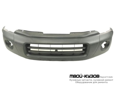 БАМПЕР ПЕРЕДНИЙ С ОТВЕРСТИЯМИ ПОД ПРОТИВОТУМАННЫЕ ФАРЫ ГРУНТ (ТАЙВАНЬ) для Honda CRV (1996-2002)