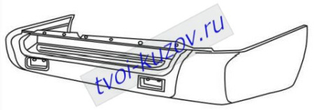 PATFINDER БАМПЕР задний без ОТВ под ЗАПАС КОЛЕСО черного цвета
