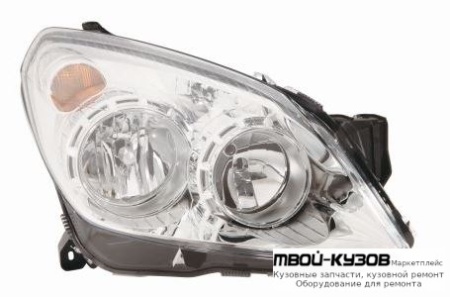 ФАРА ПРАВАЯ СТОРОНА С КОРРЕКТОР ВНУТРИ (DEPO) ХРОМ для Opel ASTRA H (06.2004-)