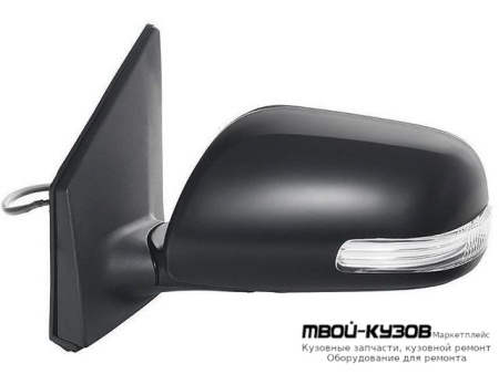 ЗЕРКАЛО ЛЕВАЯ СТОРОНА ЭЛЕКТР АВТОСКЛАДЫВ , С УКАЗАТЕЛЬ ПОВОРОТА БЕЗ ПОДОГРЕВОМ (CONVEX) ГРУНТ (ТАЙВАНЬ) для Toyota COROLLA E150 (2006-) СЕДАН