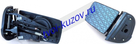 W202 (W210 95-W140 93-) ЗЕРКАЛО левое электрическое с подогревом автоматически складывающееся без КРЫШК 7 КОНТ (flat)