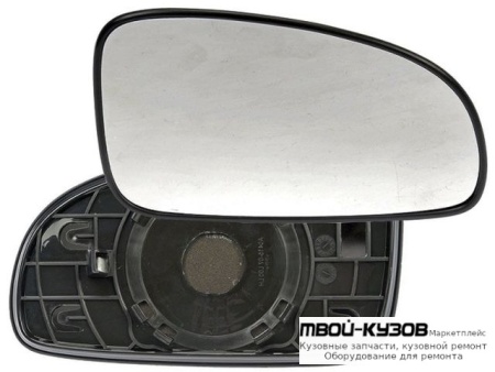 СТЕКЛО ЗЕРКАЛА ПРАВАЯ СТОРОНА С ПОДОГРЕВОМ (CONVEX) (ТАЙВАНЬ) для Chevrolet AVEO T300 (2011-)