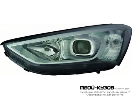 ФАРА ЛЕВАЯ СТОРОНА ЛИНЗОВАННАЯ +/- КОРРЕКТОР (КИТАЙ) для Hyundai SANTA FE (2012-)
