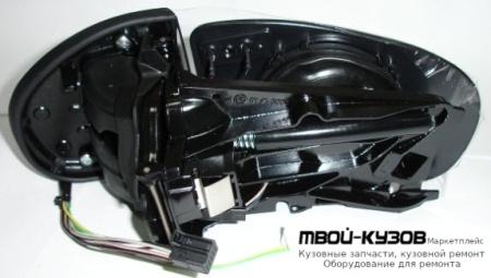 ЗЕРКАЛО ЛЕВАЯ СТОРОНА ЭЛЕКТР С ПОДОГРЕВОМ , АВТОСКЛАДЫВ , 9 КОНТ БЕЗ КРЫШК (ASPHERICAL) (ТАЙВАНЬ) для Mercedes W203 (07.2000-)