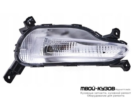 ФАРА ПРОТИВОТУМАННАЯ ПРАВАЯ СТОРОНА DRL( ХОД. ОГНИ) (DEPO) для Hyundai SOLARIS (2017-)