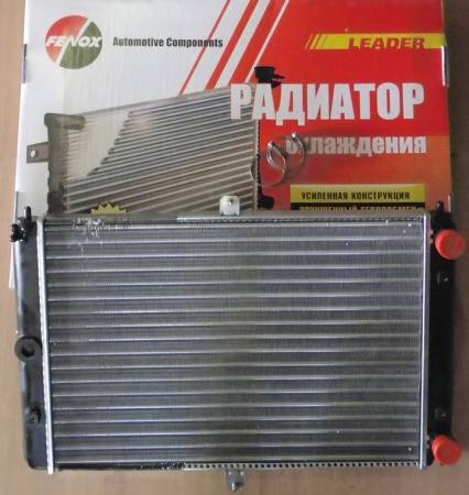 Радиатор охлаждения ВАЗ-2108 (карб.,инж) алюминиевый (Fenox) RC00004C3