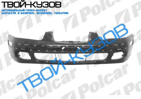 ELANTRA 01-04 БАМПЕР ПЕРЕДНИЙ ГРУНТ ПОД КРУГЛЫЕ П/Т НЕ ПОД МОЛДИНГ