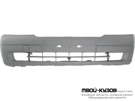 БАМПЕР ПЕРЕДНИЙ БЕЗ ОТВЕРСТИЙ ПОД ПРОТИВОТУМАННЫЕ ФАРЫ ГРУНТ (ИТАЛИЯ) для Opel ASTRA (03.1998 - 2003)