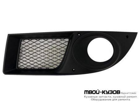 РЕШЕТКА БАМПЕРА ПЕРЕДНИЙ ЛЕВАЯ СТОРОНА С ОТВЕРСТИЯМИ ПОД ПРОТИВОТУМАННЫЕ ФАРЫ (ИТАЛИЯ) для Fiat DOBLO (2006-)