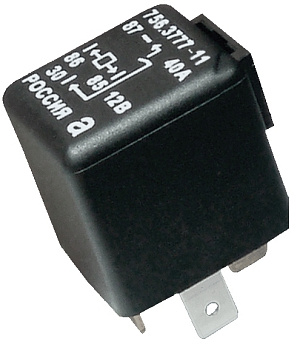 Реле малогабаритное 30А 4-контактное с кронштейном (ан.90-10) (АВАР)