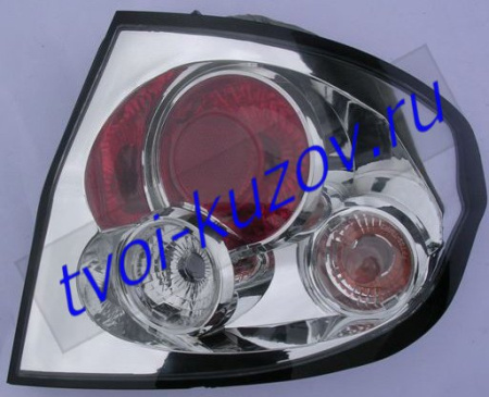 GETZ ФОНАРЬ задний внешний левый вместе с правым (КОМПЛЕКТ) ТЮНИНГОВАН. прозрачн. (LEXUS ТИП) внутри хромирован
