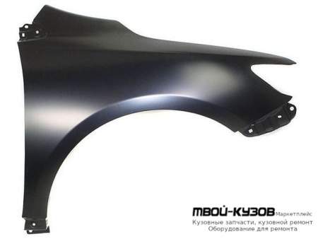КРЫЛО ПЕРЕДНИЙ ПРАВАЯ СТОРОНА БЕЗ ОТВ ПОД ПОВТОРИТЕЛЬ (СЕДАН) (ТАЙВАНЬ) для Toyota COROLLA E150 (2006-) СЕДАН