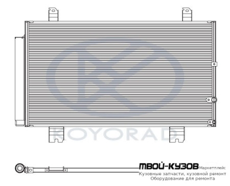 GS300 КОНДЕНСАТОР КОНДИЦИОНЕРА (KOYO) для Lexus GS300 / 430 (2005-)