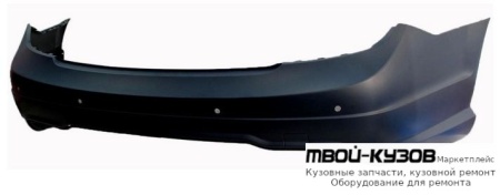 БАМПЕР ЗАДНИЙ С ОТВ ПОД ДАТЧИКИ , ГРУНТ (ТАЙВАНЬ) для Mercedes W204 (2007-)
