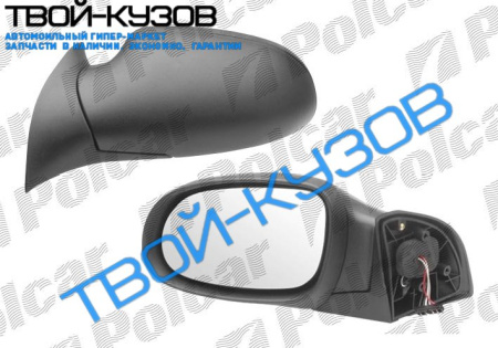 W168 A-CLASSE 0997-0804 ЗЕРКАЛО L ЭЛ+ОБОГРЕВ,ЧЁРНОЕ, ВЫПУКЛ.,ХРОМ