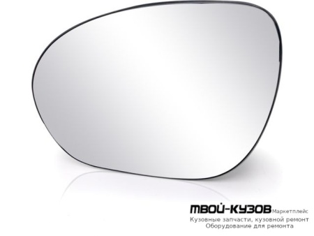 СТЕКЛО ЗЕРКАЛА ЛЕВАЯ СТОРОНА С ПОДОГРЕВОМ (CONVEX) (ТАЙВАНЬ) для Nissan JUKE (2011-)