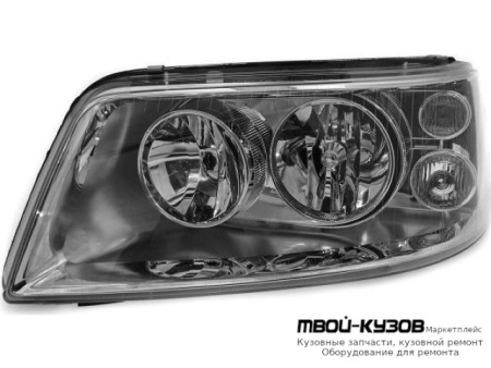 ФАРА ЛЕВАЯ СТОРОНА ДВУХЛАМП ПОД КОРРЕКТОР (DEPO) для Volkswagen TRANSPORTER T5 (2003-2009)