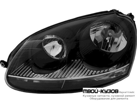 ФАРА ЛЕВАЯ СТОРОНА С КОРРЕКТОР ВНУТРИ (DEPO) СЕРЫЙ для Volkswagen GOLF V (10.2003-)