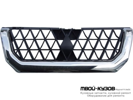 РЕШЕТКА РАДИАТОРА ХРОМ-ЧЁРНЫЙ для Mitsubishi PAJERO SPORT (1997-) / MONTERO SPORT (1997-) / CHALENGER (1997-)