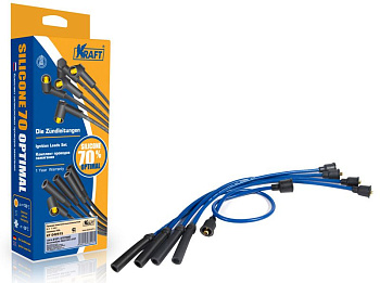 Провода высоковольтные ВАЗ-2101 полусиликон (KRAFT) КТ 042015/KT 042515