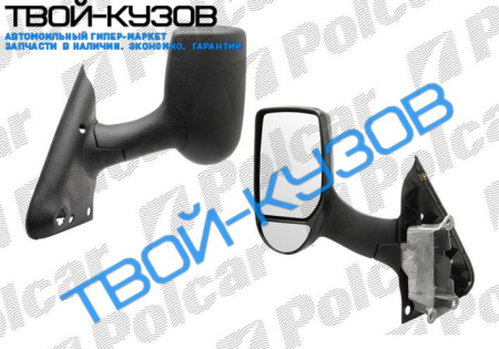 TRANSIT 2001- ЗЕРКАЛО ПРАВОЕ МЕХАНИЧЕСКОЕ ЧЕРНОЕ ДЛИННАЯ НОЖКА