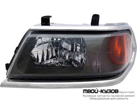 ФАРА ЛЕВАЯ СТОРОНА (USA) (EAGLE EYES) МОЛДИНГ ХРОМ для Mitsubishi PAJERO SPORT (1997-) / MONTERO SPORT (1997-) / CHALENGER (1997-)