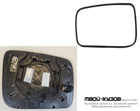 СТЕКЛО ЗЕРКАЛА ЛЕВАЯ СТОРОНА С ПОДОГРЕВОМ (КИТАЙ) для Nissan X-TRAIL (03.2007-)